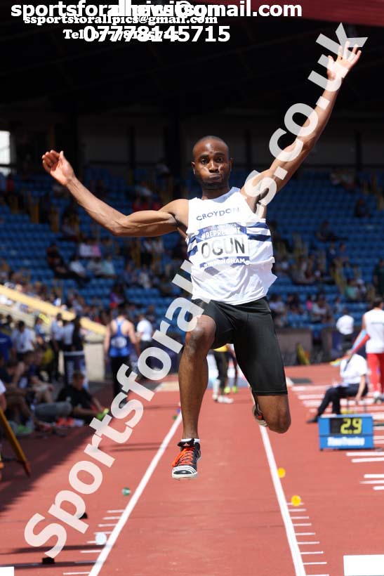 Mens long jump, World Championship Team Trials, Alexander Stadium, Birmingham